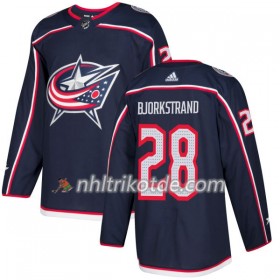 Columbus Blue Jacket Trikots Oliver Bjorkstrand 28 Adidas 2017-2018 Marineblau Authentic - Herren